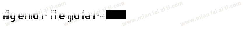 Agenor Regular字体转换